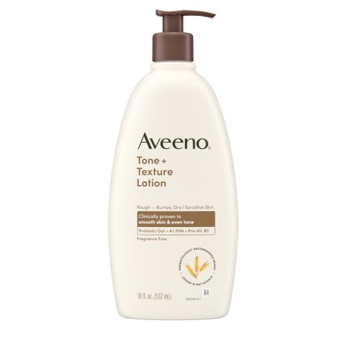 Image of Aveeno Tone + Texture Renewing Body Lotion, Fragrance-Free, 18 fl. oz