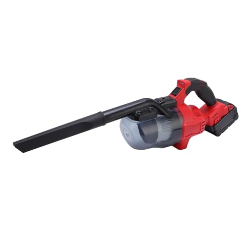YWBL-WH Aspiradora Inalámbrica de Batería de Iones de 18V con Potencia de Succión de 100W, Aspiradora de Mano de Tiempo de Ejecución de 30 Minutos con Filtro Lavable, 3 Accesorios