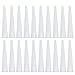 WEKON 20pcs Cartouche Douilles, Buse de Pistolet à Calfeutrer en Silicone à Visser, Embout Applicateur de Buses pour Mastic Adhésif en Silicone, Outils d'Extension de Remplacement (Blanc)