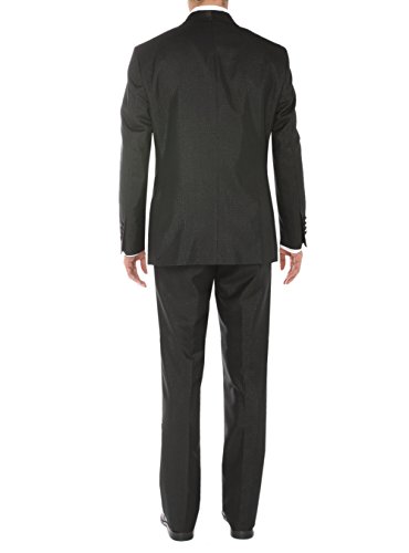 Salvatore Exte Men's One Button Shawl Lapel Tuxedo Suit Set Tux Jacket with Pant2