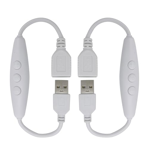 Variateur LED USB 5V 2A Clearhill 2 pcs 6 vitesses blanc