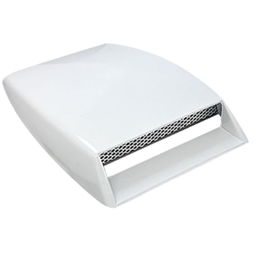 Rejilla ventilación capó coche blanco ABS accesorio decorativo flujo aire universal