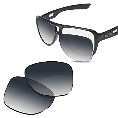 Glintbay 100% Precise-Fit Replacement Sunglass Lenses for Oakley Dispatch 2 OO9150 - Polarized Grey Gradient