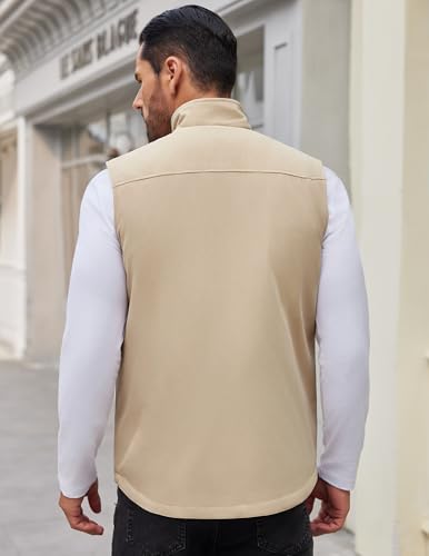 Image of COOFANDY Men's Casual Outerwear Vest Lightweight Zip Up Sleeveless Jacket Outdoor Work Hiking Travel Golf Vest with Pockets