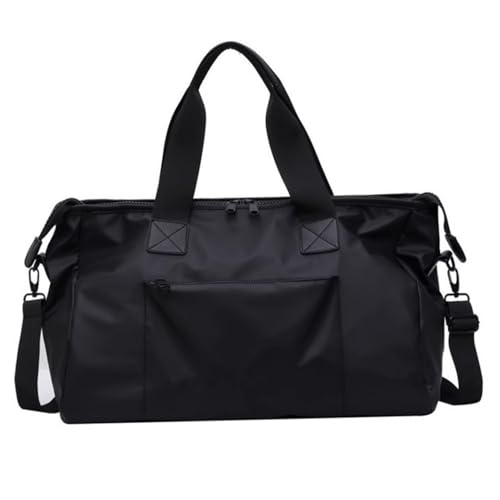 Travel Duffels Large-capacity Short-distance Business Trip Travel Bag Portable Sports And Fitness Bag Men And Women's Luggage Bag Business Travel Bag(Black)