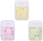300pcs Feuilles de savon à laver les mains portatives, parfumées Mini Feuilles de savon, Savons jetables pour les voyages en plein air, Camping, Randonnée (Mix)