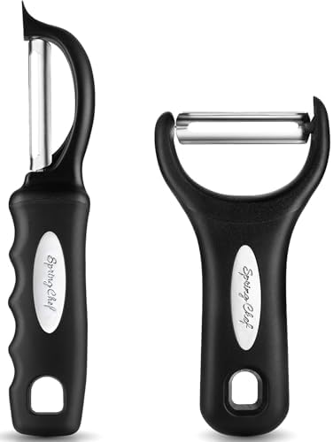 Spring Chef Swivel Vegetable Peeler & Y Potato Peeler for Kitchen...