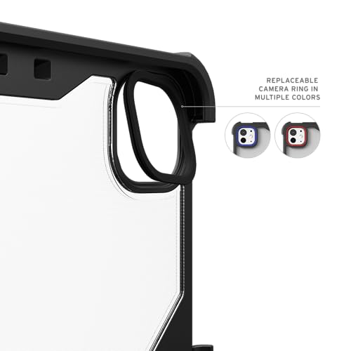 Image of Urban Armor Gear UAG Designed for iPad Pro 13 inch Folio Case (8th /7th Gen, M5 /M4) (A3360, A3361, A3362) Plyo LT Rugged Protective Cover with Multi-Angle Adjustable Stand and Pencil Holder - Ice /Black