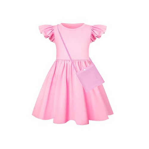 Vestidos para Niñas Wrap Solid Color Dress3
