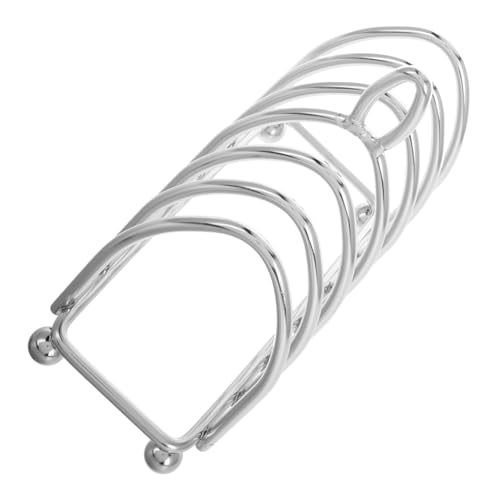 Garneck Stainless Steel Toast Rack Holder Versatile Sliced Bread Shelf for Kitchen Buffet Use Stylish Cooling Station with Unique Design for Enhanced Food Presentation