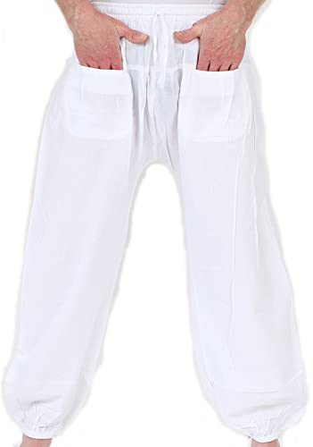 BUDDHA arts&more Ballonhose aus Nepal (Weiß) Cover