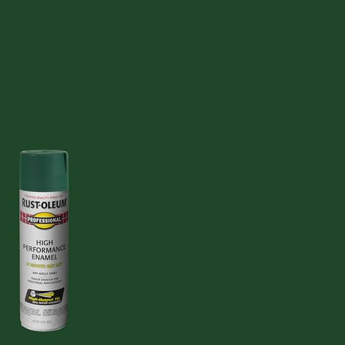 Image of Rust-Oleum 7538838 Professional High Performance Enamel Spray Paint, 15 oz, Gloss Hunter Green