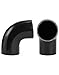 QWORK 90 Degree Elbow Silicone Hose, 2 Pcs 3