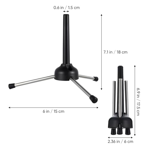 Support clarinette stable anti-chute - Trépied flûte pliable pour éviter les rayures - 2