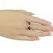 Imagen de Holiday Gift Shops Anillo Adulto de Plata de Ley y Ámbar Miel del Báltico  Talla 18