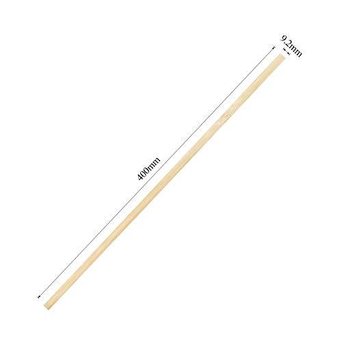 15.7 inches Wood Craft Sticks Natural Bamboo Sticks Extra Long Sticks Can be Curved, Strong Natural Bamboo Sticks, 60PCS