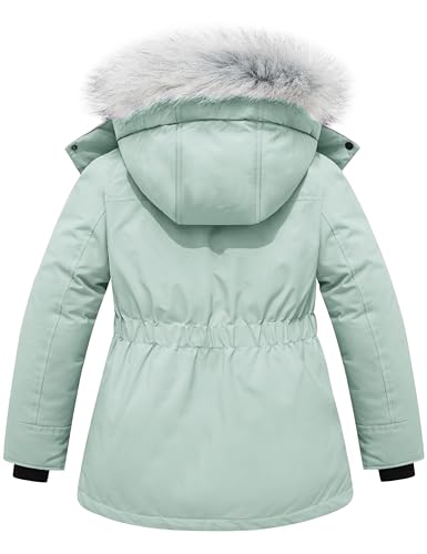 Image of Wantdo Girls' Long Winter Coat Waterproof Puffer Jacket Warm Parka Hooded
