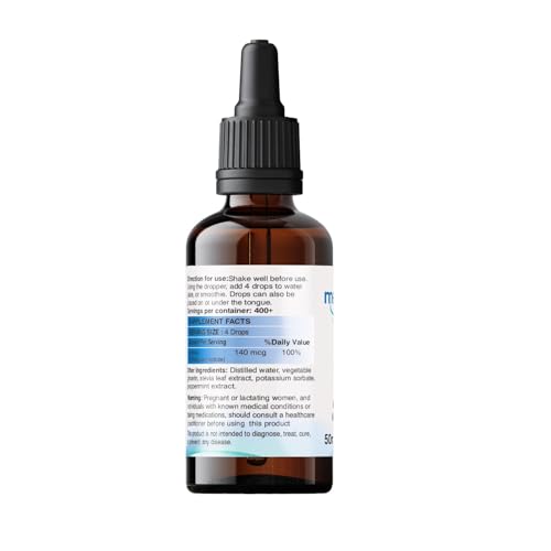 Image of Iodine Liquid Drops - 400+ Servings Supports Thyroid Function & Energy Levels | Fast-Absorbing & Easy-to-Use | | 50ml Bottle