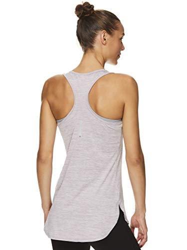 Reebok Women\'s Running & Workout Tank Top - Legend Performance Singlet Racerback Exercise Shirt - Sea Fog Heather Legend Purple, Small