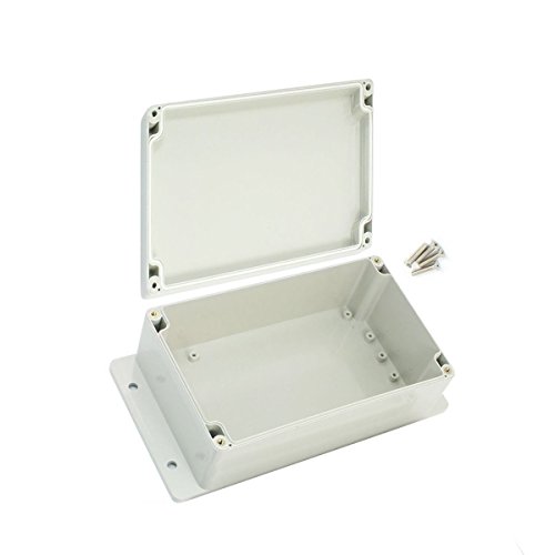 YXQ 200x120x75mm Waterproof Junction Box Enclosure Project Plastic Case with Hole Cable Wire Connect Power Wall Hang
