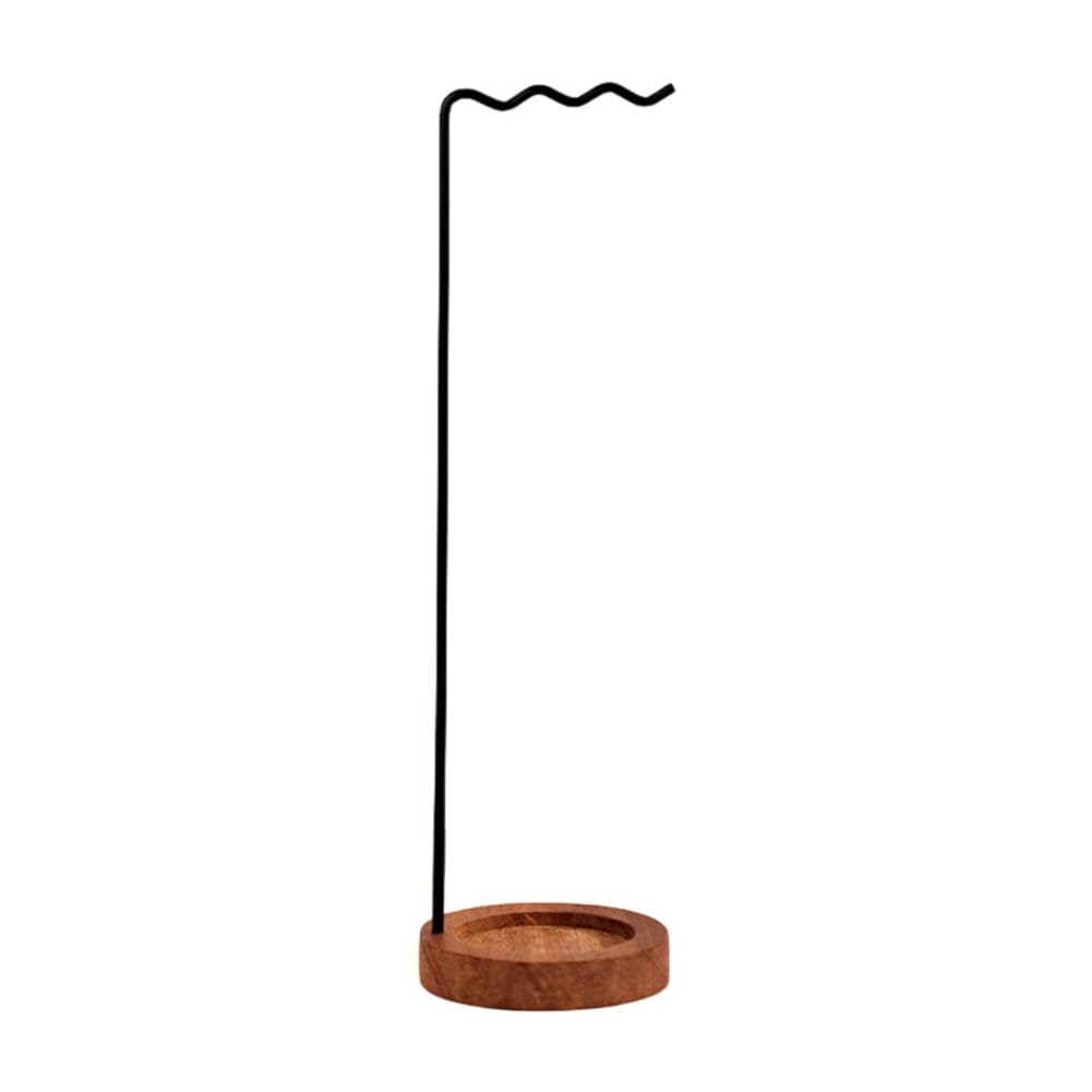 CTRLZS Organization Calligraphy Brush Holder Rack for Desk Wind Chime Stand Chinese Writing Brush for Hanging Pendant Hanger Black