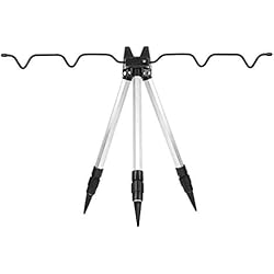Trípode Pesca Lidl Longzhuo - Soporte de caña de Pescar, aleación de Aluminio, Mini caña de Pescar retráctil, Soporte ultracorto, Soporte para Poste de mar, Soporte de Equipo Accesorio para trípode para caña de Pescar