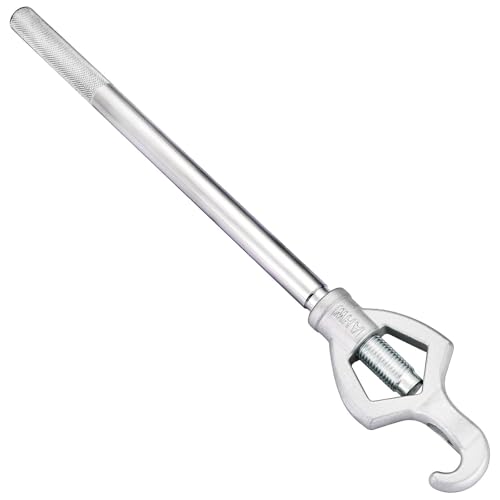 NYXOVA Fire Hydrant Wrench Tool Heavy Duty Adjustable Carbon Steel Spanner for 1.56 Nuts Loosening Caps Opening Valves Tightening Fittings and Pipes