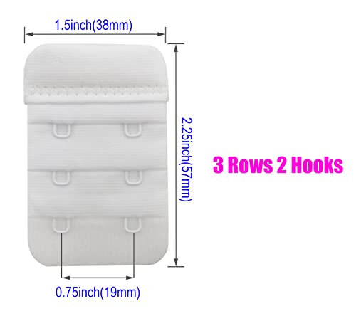 Women's Bra Extenders 2 Hook/3 Hook/4 Hook, Soft and Comfortable Bra Strap Extension2