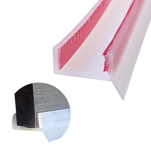 ACESOME Flexible Door Edge Banding, Silicone Rubber Plinth Sealing Strip, Transparent Kickboard Panel Kitchen Strip Sealing Profile for Kitchen Plinths 15 mm / 16 mm /17 mm for Bathroom Kitchen (5m)