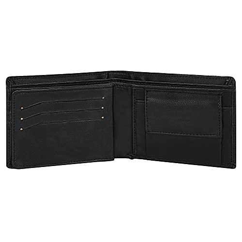 Image of Amicraft PU Leather Gift Combo Set|Gift Set For Mens & Boys| Black Wallet for Men 6 Card Slots PU Leather Formal & Casual Black Belt Free Size Upto 42 Inches|