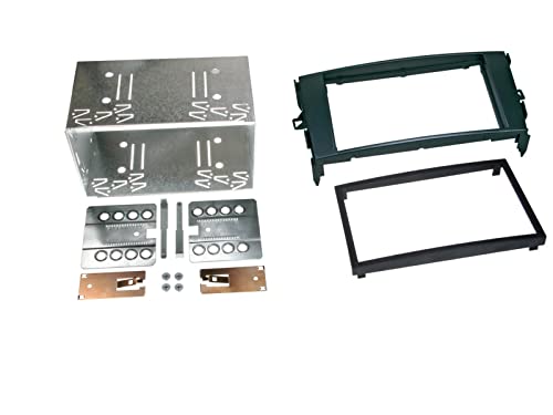 Adaptateur de façade 2-DIN Toyota Auris 2007 noir pour autoradio