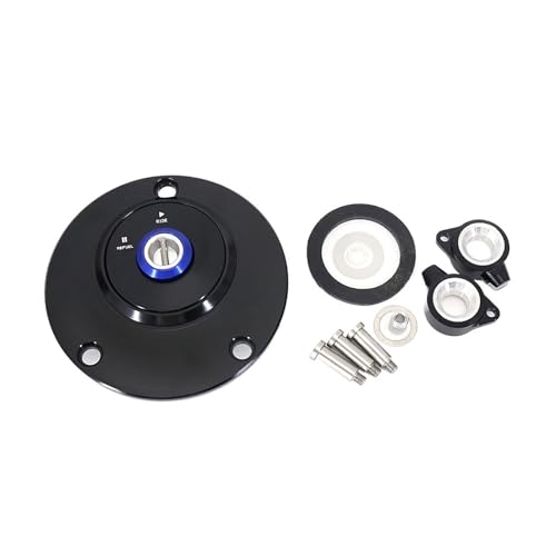 Bouchon réservoir moto en alu anodisé noir pour Yamaha R1 R6 R7