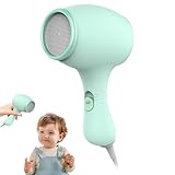 Gobesty Portable Hair Dryer for Kids - Quiet 550W Mini Travel Dryer with DIY Stickers, Compact and Lightweight for Women, Children, Boys, Girls, Baby