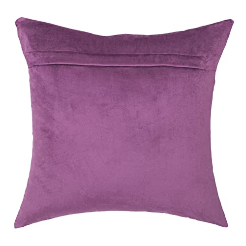 Image of Cazimo Velvet Cushion Covers for Bed, Sofa and Couch - 16 * 16 inches | Ideal for Living Room | Set of 2, Pink