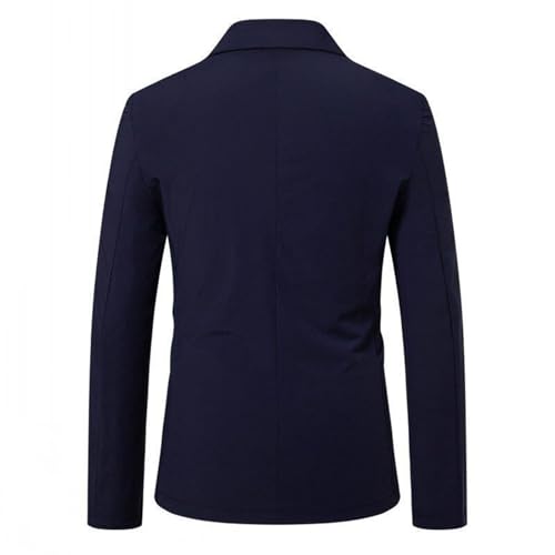 Lapel Blazers for Men Long Sleeve Thin Suit Jackets Pockets Oversized Breathable Dress Coat Daily Outdoor Wear4
