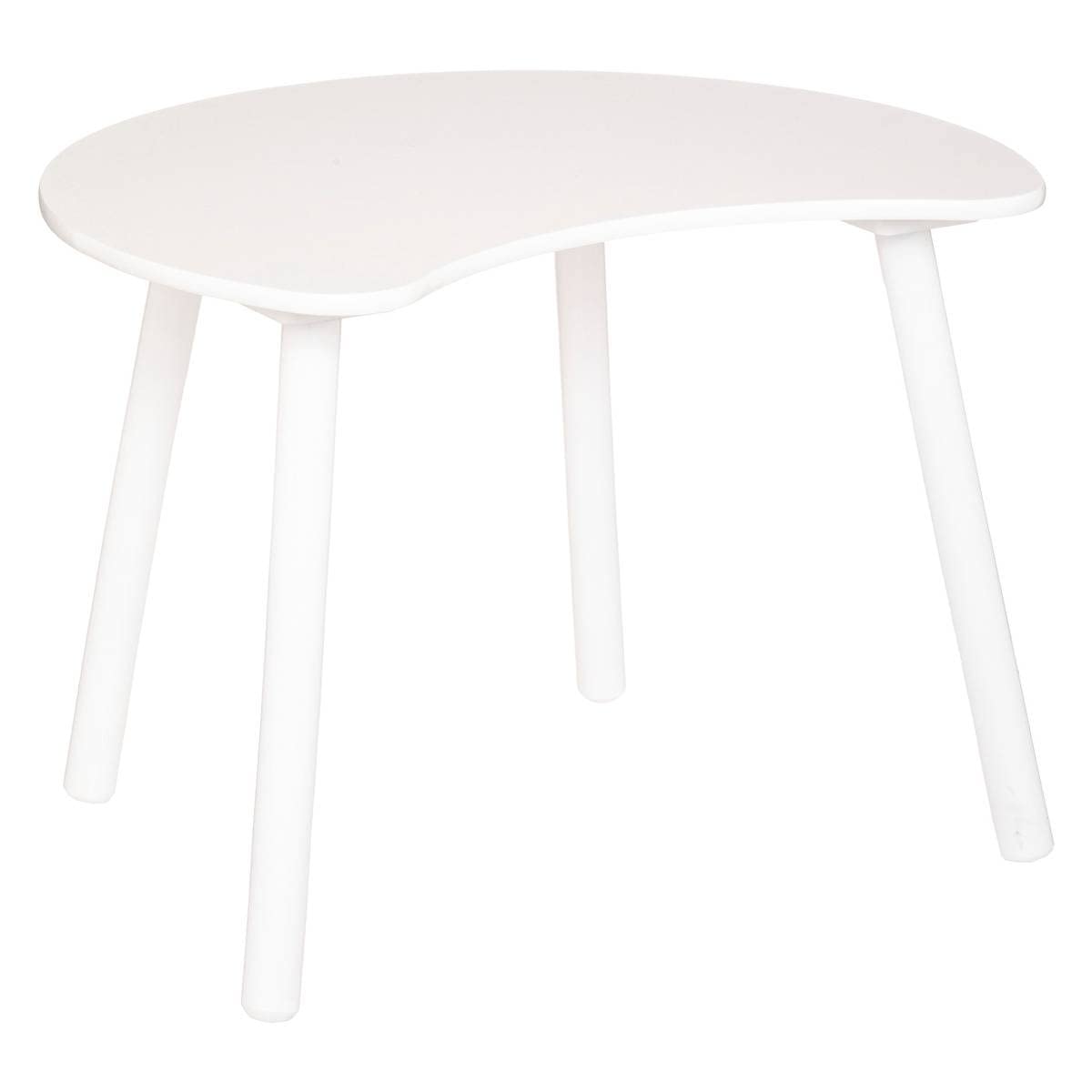 Table pour Enfant en Bois Blanc Forme Lune - Atmosphera
