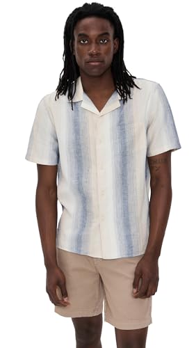 Vince Men's Striped Cabana Shirt