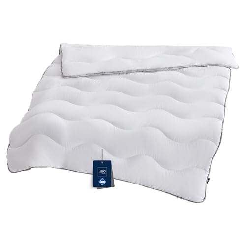 LILENO HOME Premium Sommerdecke 135x200 cm [1er Set] mit Sanitized Hypoallergen - extra weiche Bettdecke 135x200 cm - perfekt als leichte Sommer Decke - waschbar bis 95°C