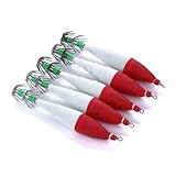 LEDMOMO 5個 釣り餌 ルアー 海釣りタックル 魚 釣り針リムーバー 釣具 海釣りスイベル イカ ハードベイト 赤