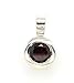 Natural Pyrope Garnet 925 Solid Sterling Silver Pendant 19mm