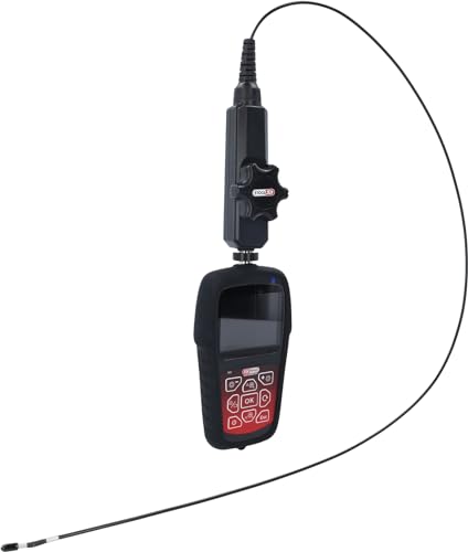 KS Tools 550.7550 HD-Videoskop-Satz mit Ø 3,9 mm 180° und 0° HD Frontkamera-Sonde, flexible PVC Hülle, 3-tlg