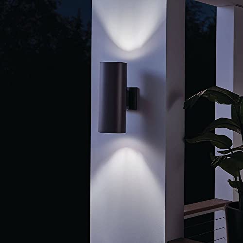 Kichler 9246BA Two Light Indoor/Outdoor Wall Mount, Brushed Aluminum, 15" by Kichler - Image 2