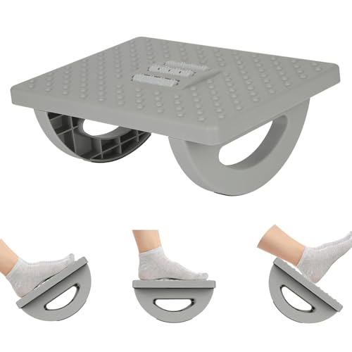Recopilación de Oficina al mejor precio. 42 Reposapiés Debajo del Escritorio con Textura de Masaje y Rodillo, Taburete Ergonómico para Pies Inclinable, Reposapiés de taburete mecedora, Reposapiés con soporte de pies de...
