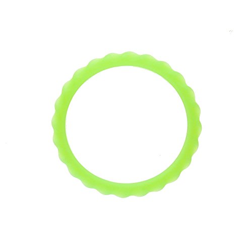 Chewigem Soft, Mild Chewers, Textured, Discreet, Child Bangle and Chew - for Anxiety Reduction & Improved Focus. Sensory Processing Difficulties - Autism - ADHD - Twister Bangle - Glow in Dark