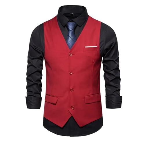 Men's Business Sleeveless Suit Vest – Formal Waistcoat For Wedding & Party3