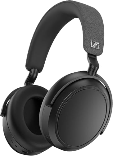 sennheiser MOMENTUM 4 Wireless Headphones, Bluetooth for Crystal-Clear Calls w/Adaptive Noise Cancellation, 60h Battery Life, Customizable Sound & Lightweight Folding Design, Black
