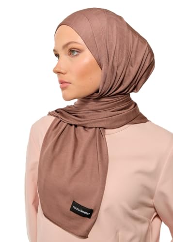 HoM Turkish Hijabs, 100% Natural Fabric Premium Jersey Soft, Breathable Shawls with Mercerised Shine