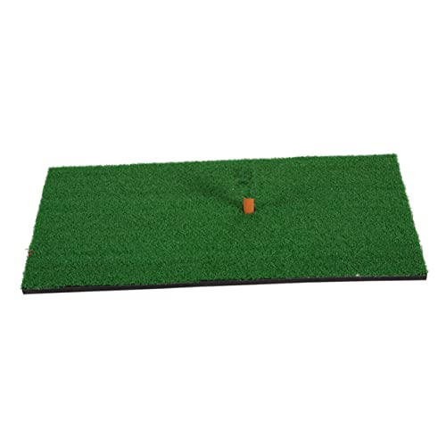 Tapis de putting portable Toyvian et équipement de swing avec support de tee résidentiel