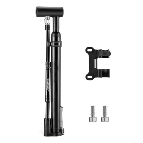 Bomba de aluminio para bicicleta con manómetro de alta presión para bicicletas de montaña y carretera