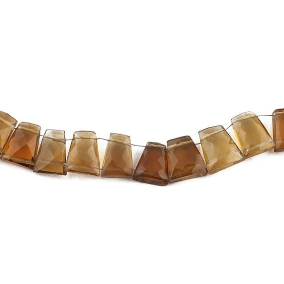 Faceted Briolette Fancy Shape Beads quartz naturel 14mm pour fabrication bijoux